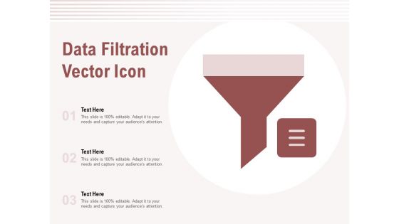 Data Filtration Vector Icon Ppt PowerPoint Presentation Show Sample