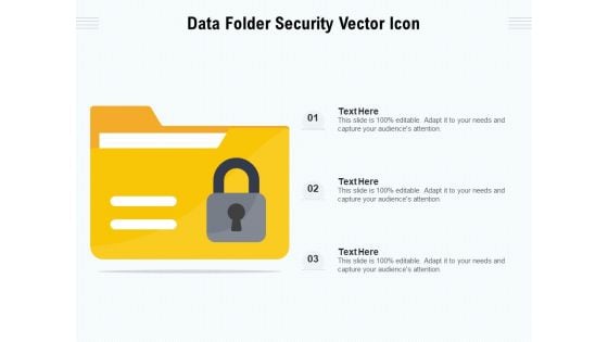 Data Folder Security Vector Icon Ppt PowerPoint Presentation File Rules PDF