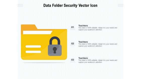 Data Folder Security Vector Icon Ppt PowerPoint Presentation File Rules PDF