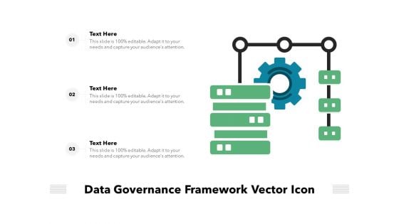 Data Governance Framework Vector Icon Ppt PowerPoint Presentation Gallery Icons PDF
