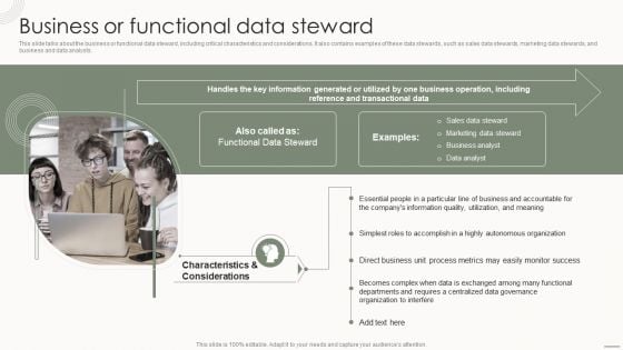 Data Governance IT Business Or Functional Data Steward Designs PDF Data Governance IT Business Or Functional Data Steward Designs PDF