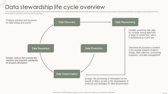 Data Governance IT Data Stewardship Life Cycle Overview Summary PDF