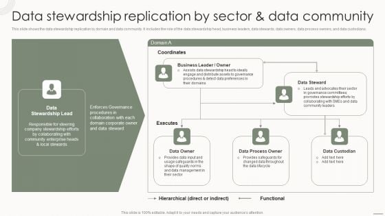 Data Governance IT Data Stewardship Replication By Sector And Data Community Elements PDF