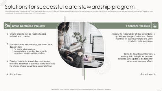 Data Governance IT Solutions For Successful Data Stewardship Program Background PDF