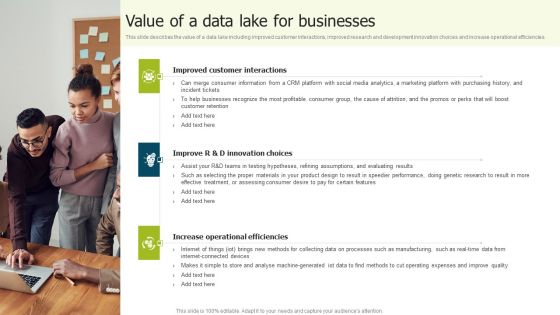 Data Lake Implementation Value Of A Data Lake For Businesses Microsoft PDF