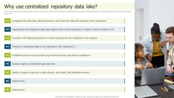 Data Lake Implementation Why Use Centralized Repository Data Lake Template PDF