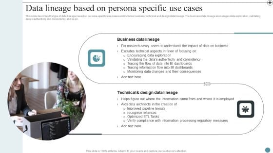 Data Lineage Based On Persona Specific Use Cases Deploying Data Lineage IT Themes PDF