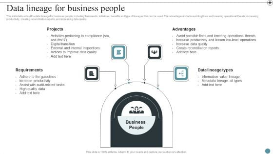 Data Lineage For Business People Deploying Data Lineage IT Elements PDF Data Lineage For Business People Deploying Data Lineage IT Elements PDF