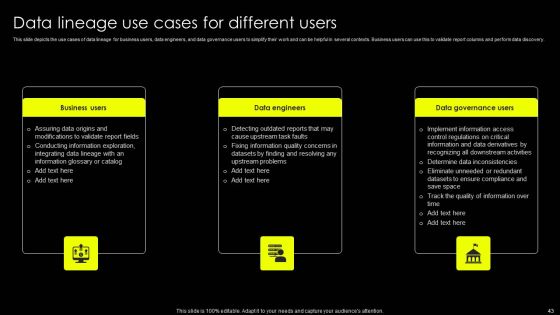 Data Lineage Implementation Ppt PowerPoint Presentation Complete Deck With Slides Slide43