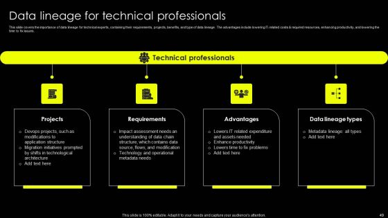 Data Lineage Implementation Ppt PowerPoint Presentation Complete Deck With Slides Slide49