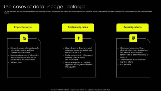 Data Lineage Implementation Use Cases Of Data Lineage Dataops Download PDF