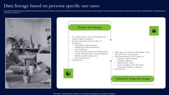 Data Lineage Methods Data Lineage Based On Persona Specific Use Cases Designs PDF