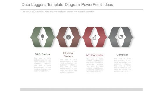 Data Loggers Template Diagram Powerpoint Ideas