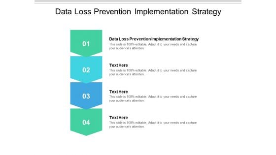 Data Loss Prevention Implementation Strategy Ppt PowerPoint Presentation Styles Deck Cpb