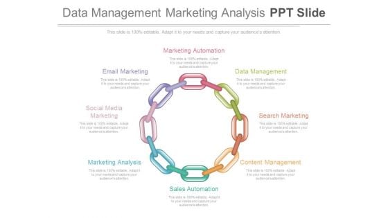 Data Management Marketing Analysis Ppt Slide