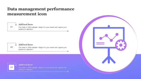 Data Management Performance Measurement Icon Microsoft PDF
