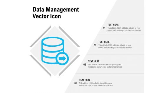 Data Management Vector Icon Ppt PowerPoint Presentation Gallery Guide PDF