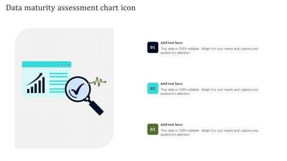 Data Maturity Assessment Chart Icon Demonstration PDF