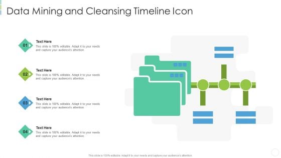 Data Mining And Cleansing Timeline Icon Guidelines PDF