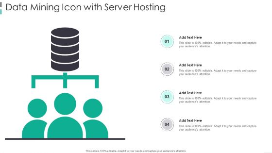 Data Mining Icon With Server Hosting Sample PDF