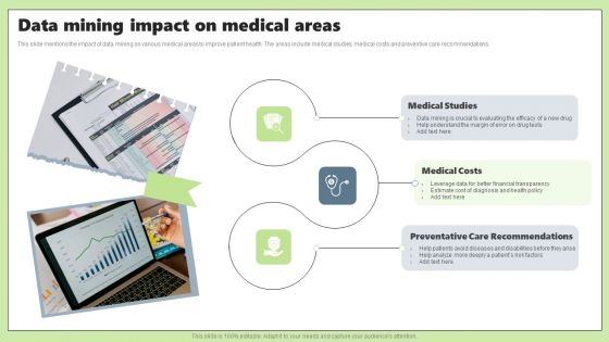 Data Mining Impact On Medical Areas Ppt PowerPoint Presentation Icon Rules PDF