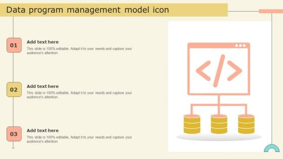 Data Program Management Model Icon Information PDF