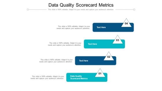 Data Quality Scorecard Metrics Ppt PowerPoint Presentation Gallery Rules Cpb Pdf