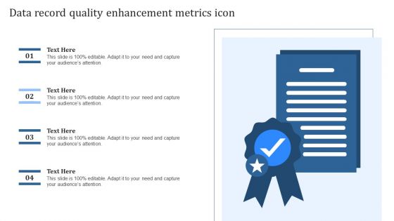 Data Record Quality Enhancement Metrics Icon Rules PDF
