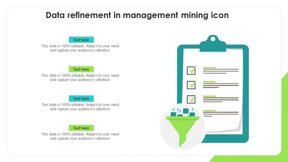 Data Refinement In Management Mining Icon Diagrams PDF