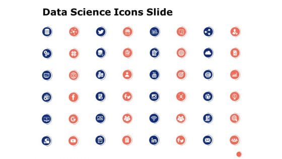 Data Science Icons Slide Checklist Ppt PowerPoint Presentation Information