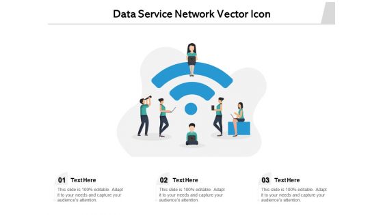 Data Service Network Vector Icon Ppt PowerPoint Presentation Layouts Files PDF