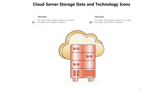 Data Storage Icon Technology Cloud Server Ppt PowerPoint Presentation Complete Deck