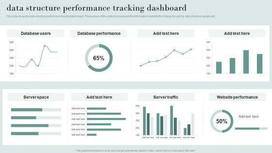 Data Structure IT Data Structure Performance Tracking Dashboard Diagrams PDF