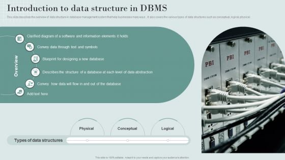 Data Structure IT Introduction To Data Structure In DBMS Formats PDF