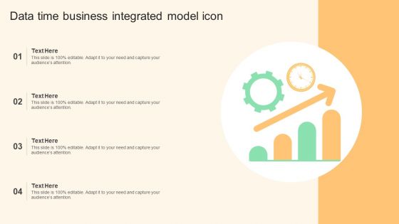 Data Time Business Integrated Model Icon Inspiration PDF
