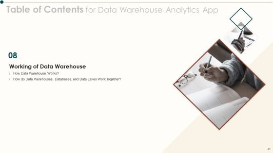 Data Warehouse Analytics App Ppt PowerPoint Presentation Complete Deck With Slides Slide43
