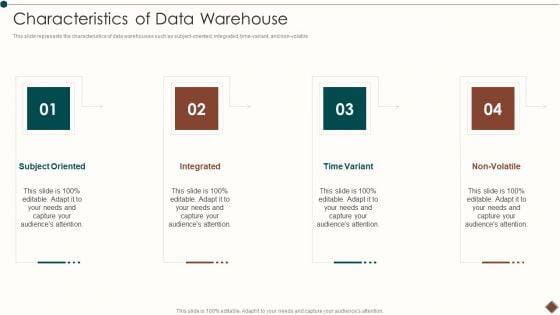 Data Warehouse Implementation Characteristics Of Data Warehouse Professional PDF