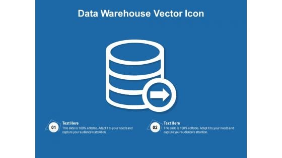 Data Warehouse Vector Icon Ppt PowerPoint Presentation File Designs PDF