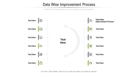 Data Wise Improvement Process Ppt PowerPoint Presentation Layouts Show Cpb Pdf