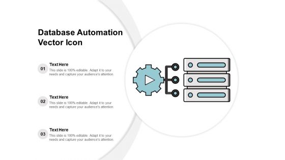 Database Automation Vector Icon Ppt PowerPoint Presentation Slides Samples PDF