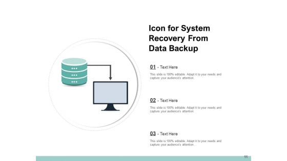 Database Back Up Icon Sync Sign Device Storage Ppt PowerPoint Presentation Complete Deck