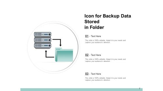 Database Back Up Icon Sync Sign Device Storage Ppt PowerPoint Presentation Complete Deck