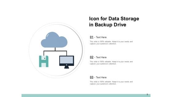 Database Back Up Icon Sync Sign Device Storage Ppt PowerPoint Presentation Complete Deck