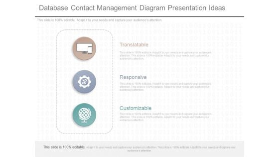 Database Contact Management Diagram Presentation Ideas