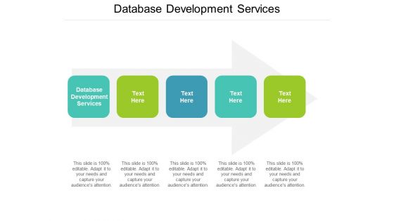 Database Development Services Ppt PowerPoint Presentation Professional Show Cpb