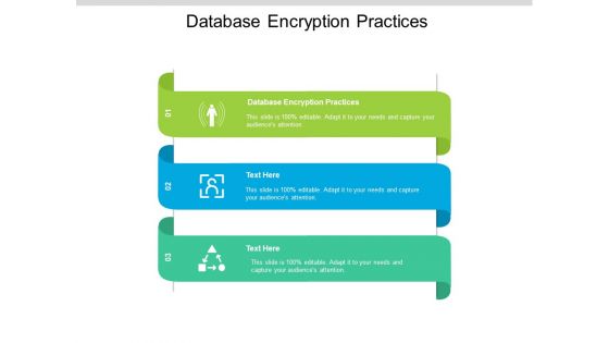 Database Encryption Practices Ppt PowerPoint Presentation Outline Guidelines Cpb Pdf