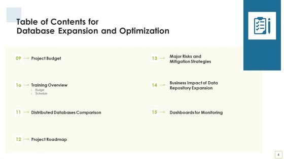 Database Expansion And Optimization Ppt PowerPoint Presentation Complete Deck With Slides