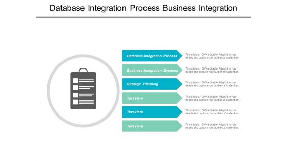 Database Integration Process Business Integration Systems Strategic Planning Ppt PowerPoint Presentation Outline Images