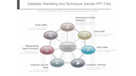 Database Marketing And Techniques Sample Ppt Files