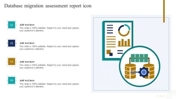 Database Migration Assessment Report Icon Brochure PDF
